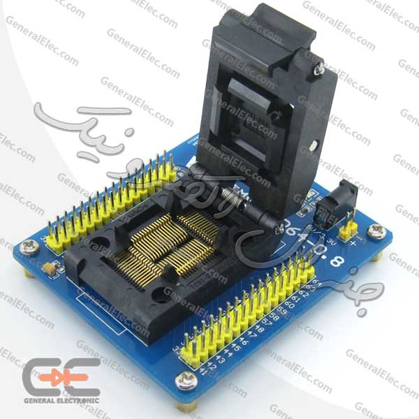 STM8-QFP64-0.8_ آداپتور پروگرامر