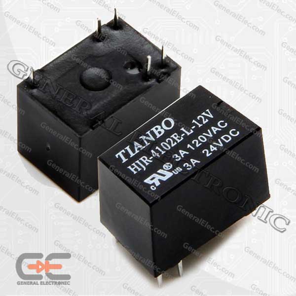 RELAY 12V 3A 1C 5PIN E