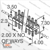 PIN HEADER 1*3 MALE ST 2MM